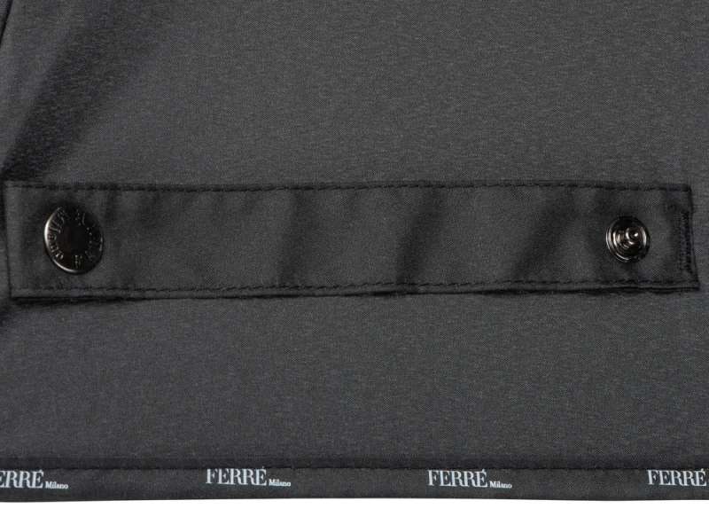 Зонт-трость полуавтоматический Ferre Milano, черный №3