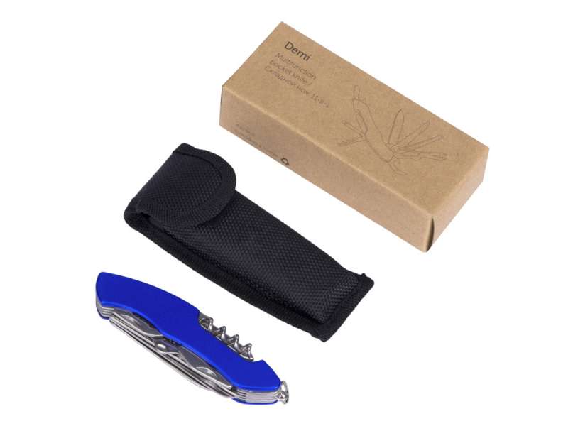 Мультитул-складной нож Demi 11-в-1, серебристый/черный №6