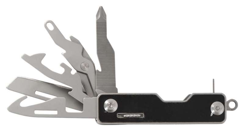 Мультитул-складной Canto 10-в-1 с защитным фиксатором, серебристый/черный №3