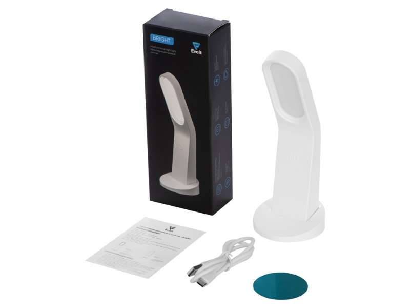 Мультифункциональный ночник Bright, на подставке, белый №7