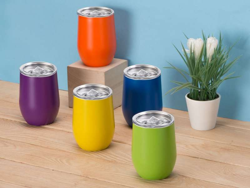 Вакуумная термокружка Sense, непротекаемая крышка, крафтовая упаковка, красный №2