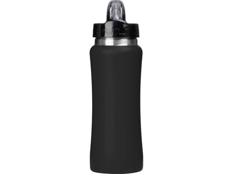 Бутылка для воды Bottle C1, сталь, soft touch, 600 мл, черный №4