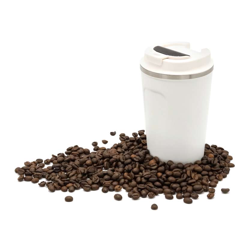 Термокружка Moon с дисплеем, 380мл, белая №5