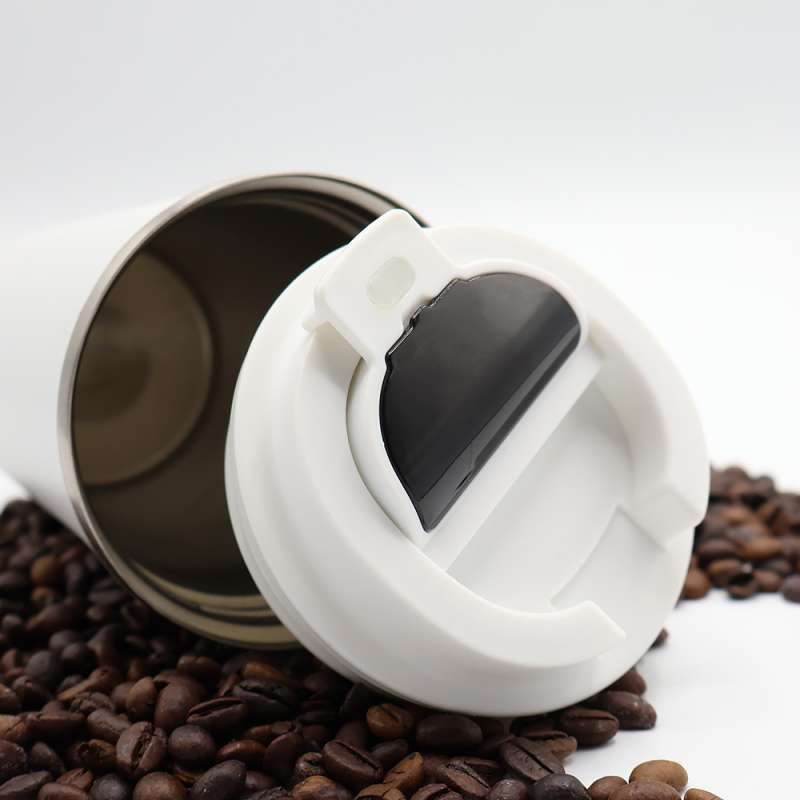 Термокружка Moon с дисплеем, 380мл, белая №7