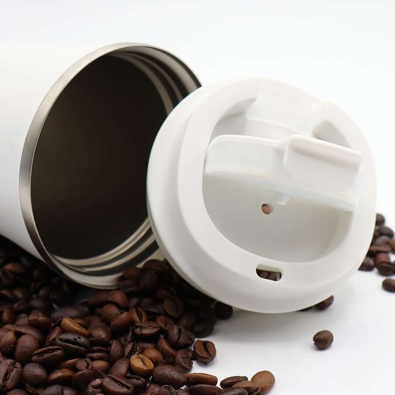 Термокружка Moon с дисплеем, 380мл, белая №8