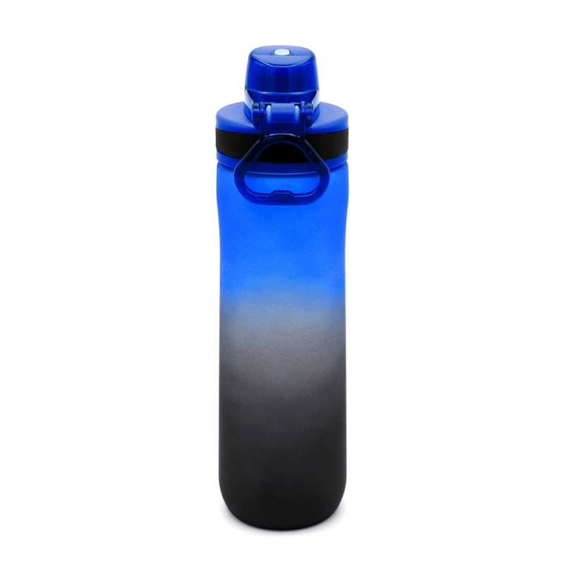 Пластиковая бутылка Verna Soft-touch, синяя №3
