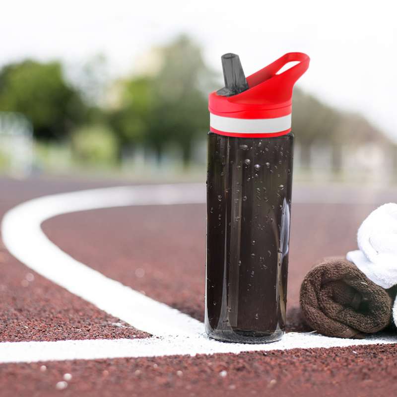 Пластиковая бутылка Jimy, красная №5