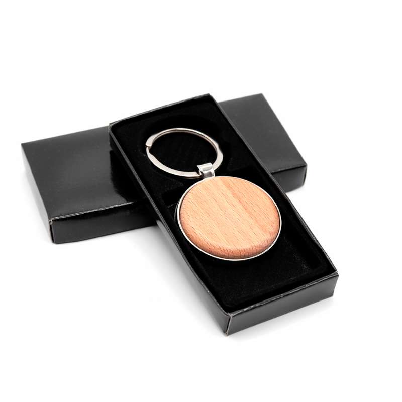 Брелок Woody R(круг), натуральный №2