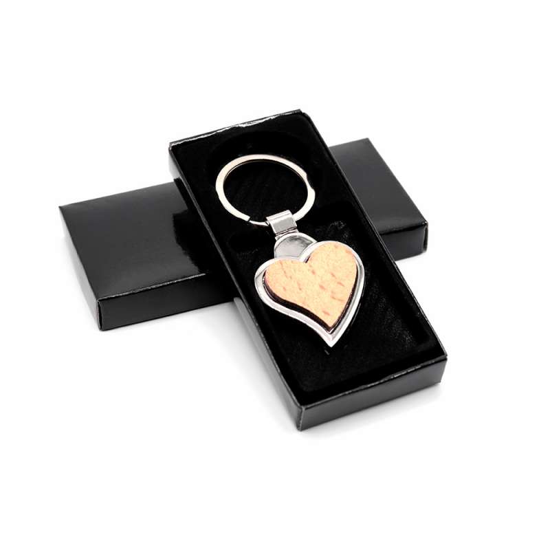 Брелок Woody H(сердце), натуральный №2