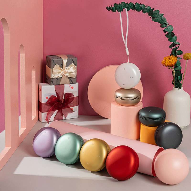 Беспроводная Bluetooth колонка Burger Inpods TWS софт-тач, красная №2