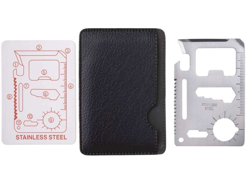 Инструмент многофункциональный в форме карты в чехле №2