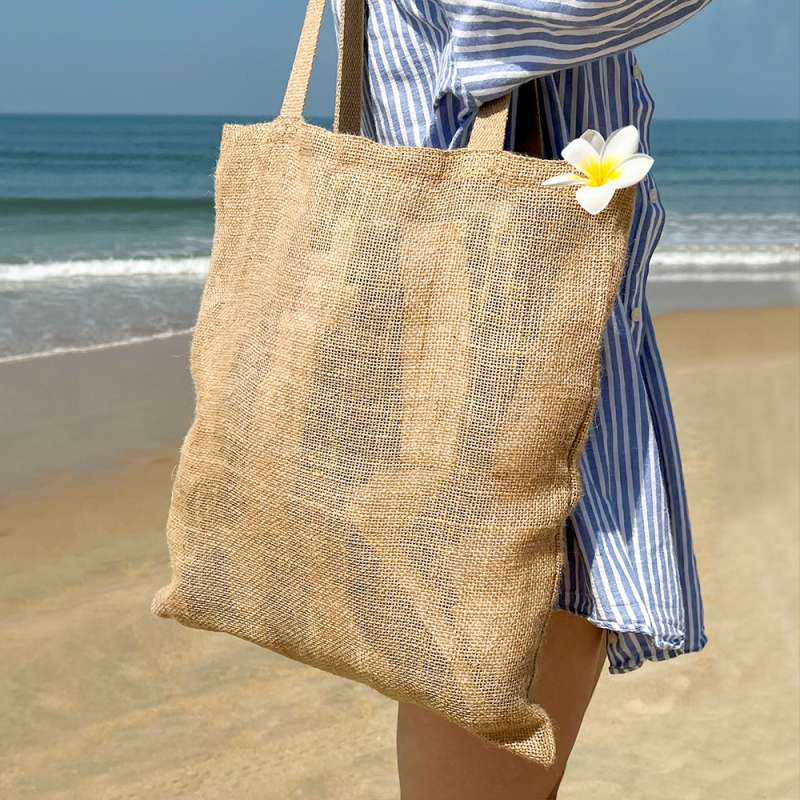 Cумка хозяйственная  Bagsy Jute 270 г/м2, бежевая №2