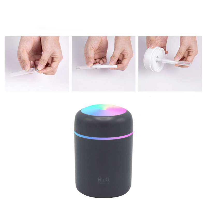 Светодиодный USB увлажнитель Aroma, серый №3