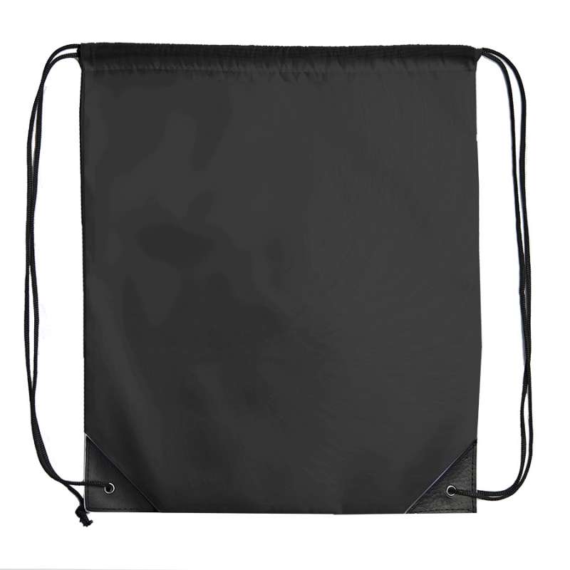 Рюкзак мешок с укреплёнными уголками BY DAY, черный, 35*41 см, полиэстер 210D