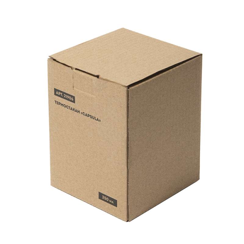 Стакан CAPSULA с крышкой, темно-синий с белым, 250мл, D=8,8см,H=10,5см, тонкая керамика