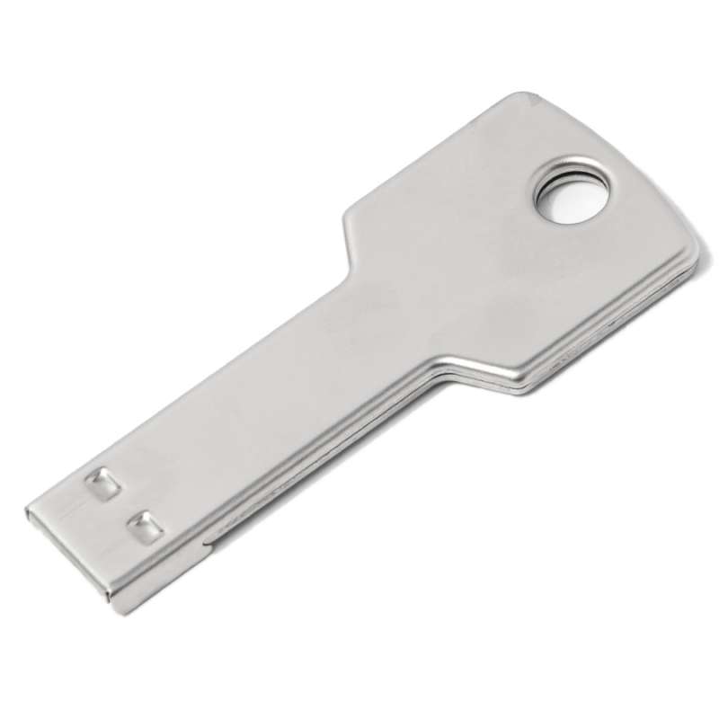 USB flash-карта KEY (16Гб), серебристая, 5,7х2,4х0,3 см, металл №2