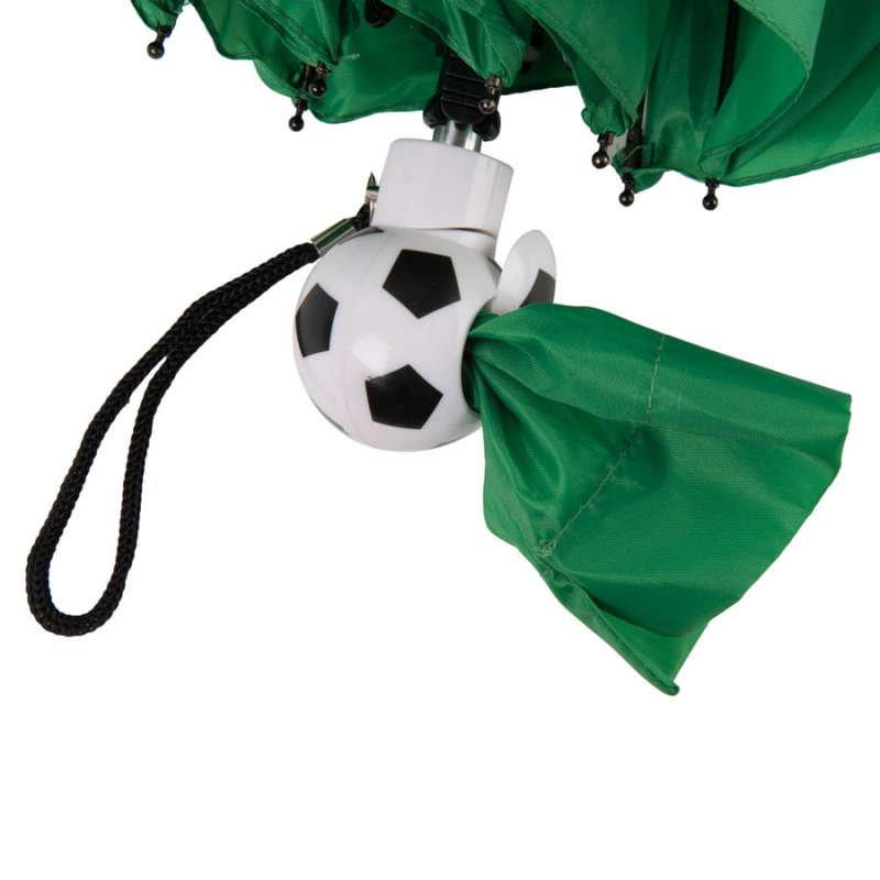 Зонт складной FOOTBALL, механический, зеленый №1