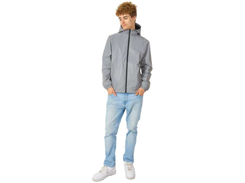 Ветровка светоотражающая 2XL, серебристый №13