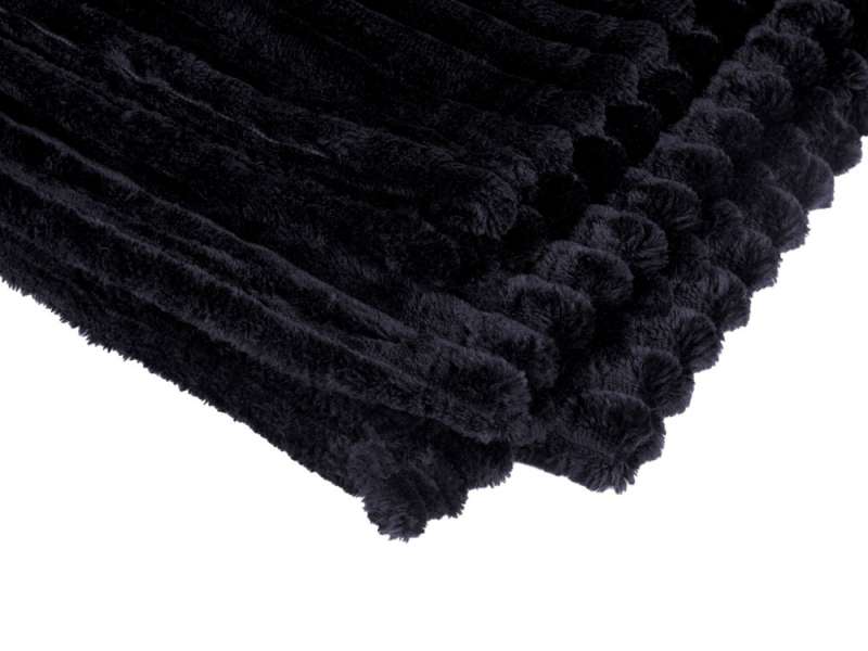 Плед Wave флисовый, черный №3