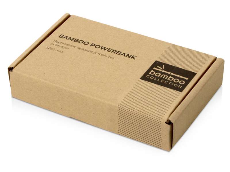 Внешний аккумулятор из бамбука Bamboo, 5000 mAh №11