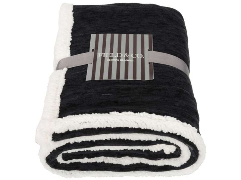 Плед из шерпы Sam, черный №4