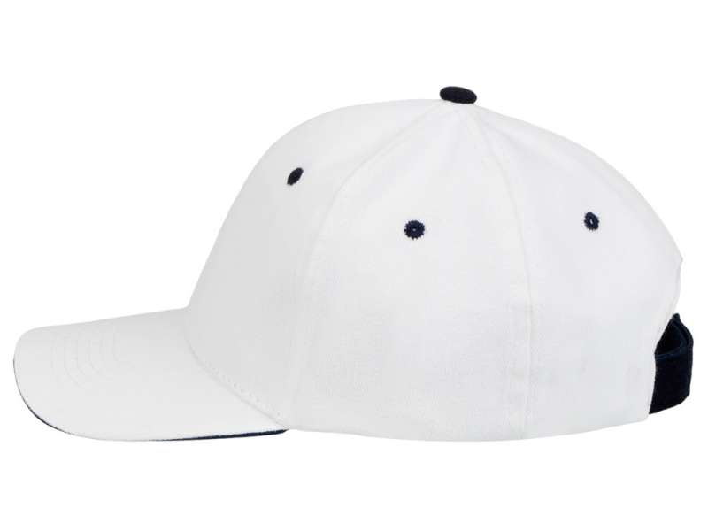 Бейсболка New Castle 6-ти панельная, белый/темно-синий №6