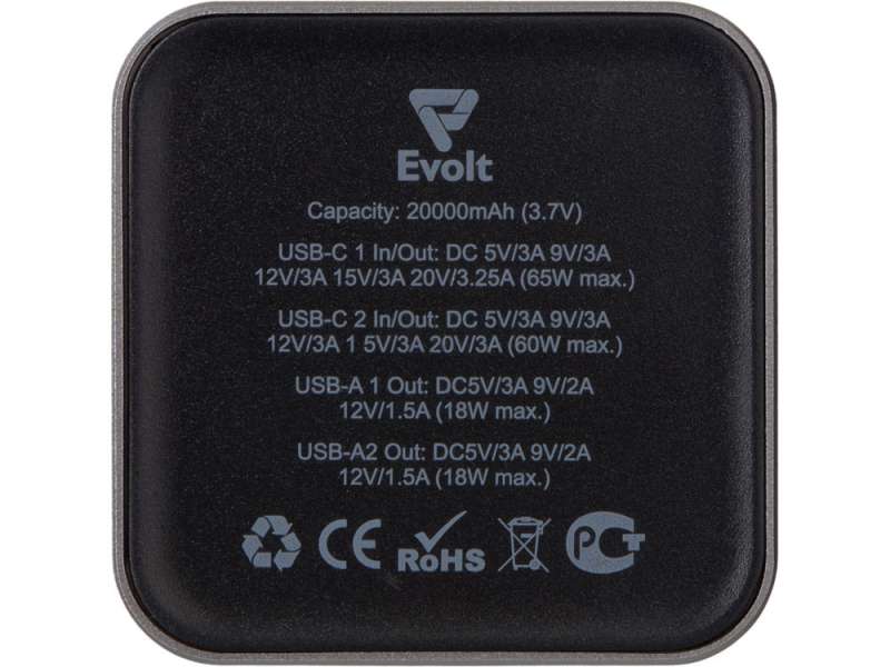 Внешний аккумулятор для ноутбуков Main 65 Вт, 20000 mAh, серый №3