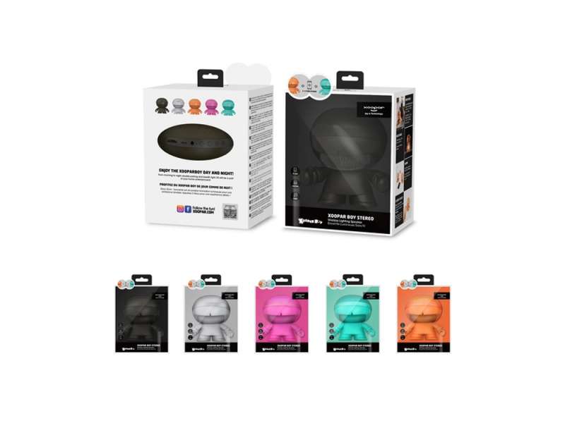 Портативная колонка X5 XOOPAR BOY STEREO, серебристый №5