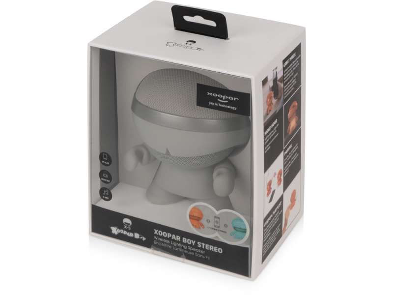 Портативная колонка X5 XOOPAR BOY STEREO, серебристый №9
