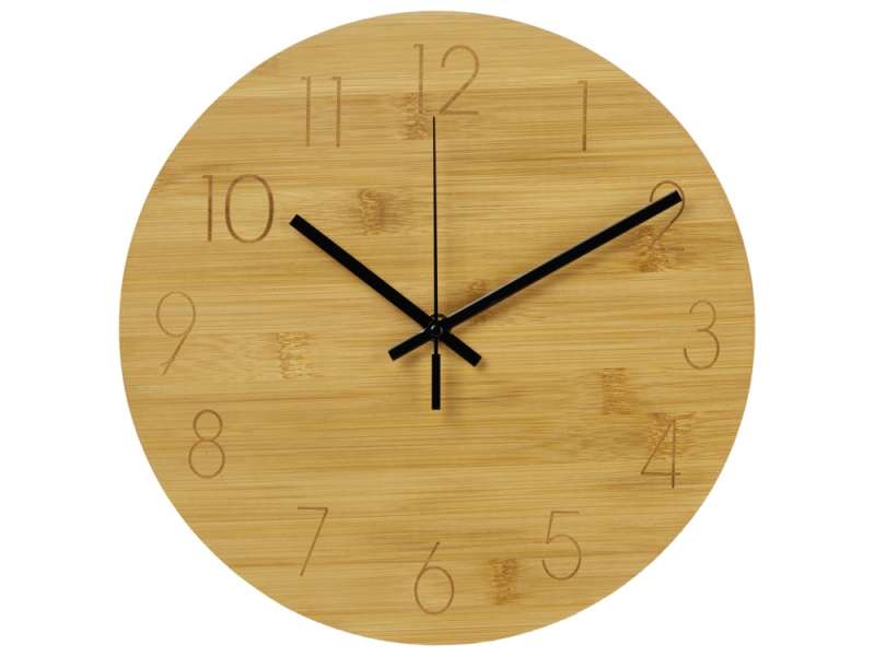 Настенные часы из бамбука Celeste, 8 мм, натуральный №2