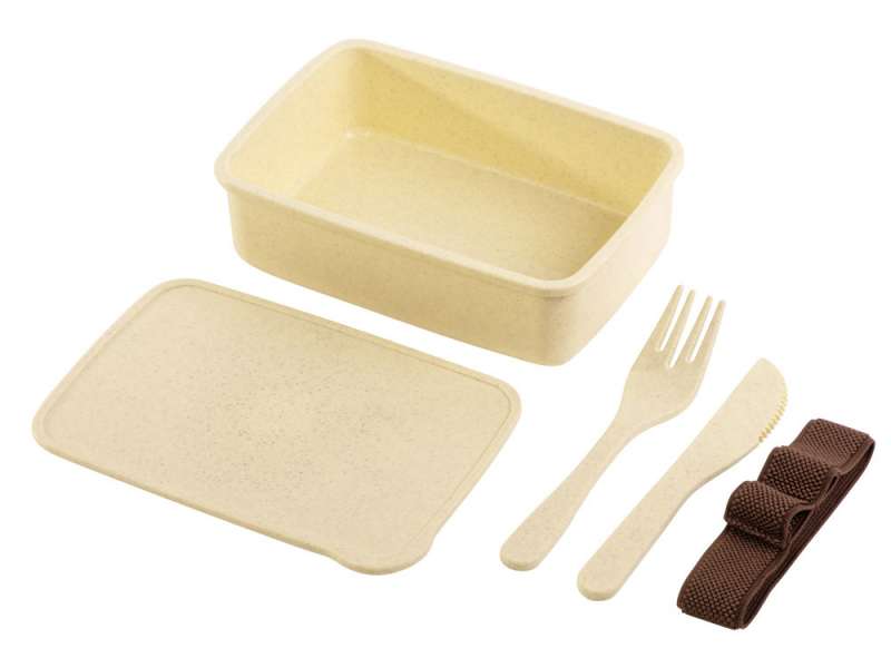 Ланч-бокс Meal из бамбукового волокна, бежевый №3