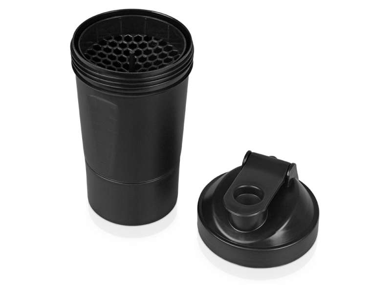 Шейкер для спортивного питания Level Up, черный №3