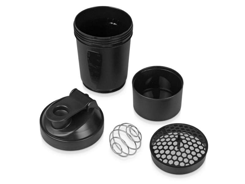 Шейкер для спортивного питания Level Up, черный №4