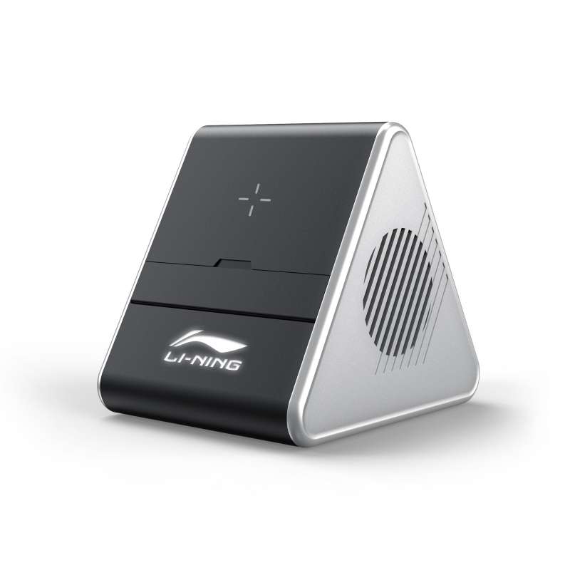 Колонка Dorn с беспроводной зарядкой и подсветкой гравировки, черный №7