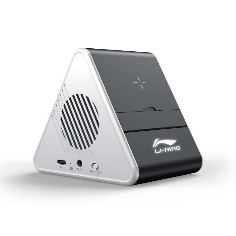 Колонка Dorn с беспроводной зарядкой и подсветкой гравировки, черный №6