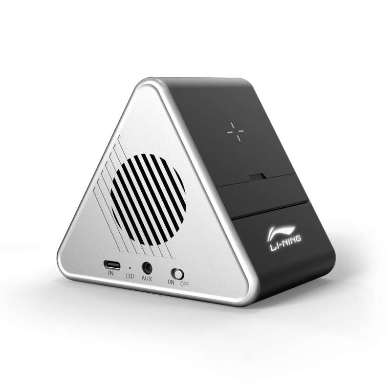 Колонка Dorn с беспроводной зарядкой и подсветкой гравировки, черный №13