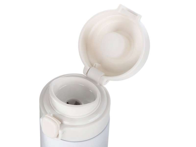 Вакуумная термокружка Waterline c кнопкой Guard, 400 мл, тубус, белый №5