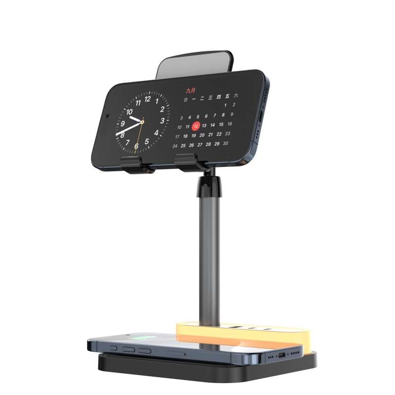 Беспроводное мультизарядное устройство Stave 15W, черный №5