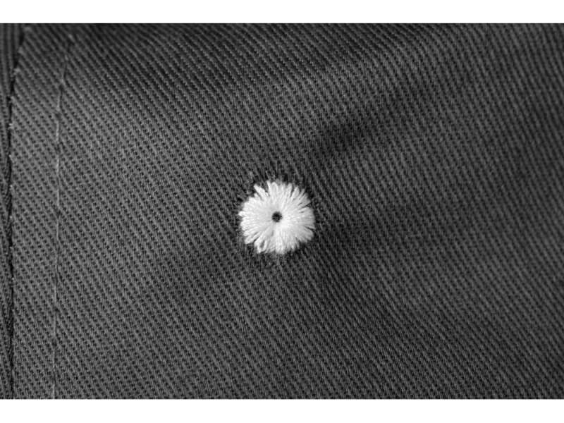 Панама с контрастной окантовкой , темно-серый/белый №4