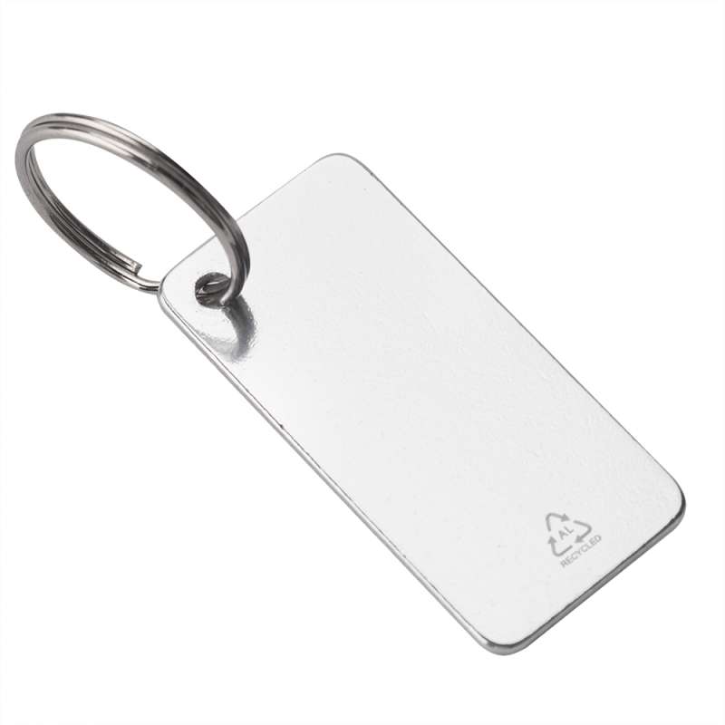 Брелок из переработанного алюминия Convert, серебро №3