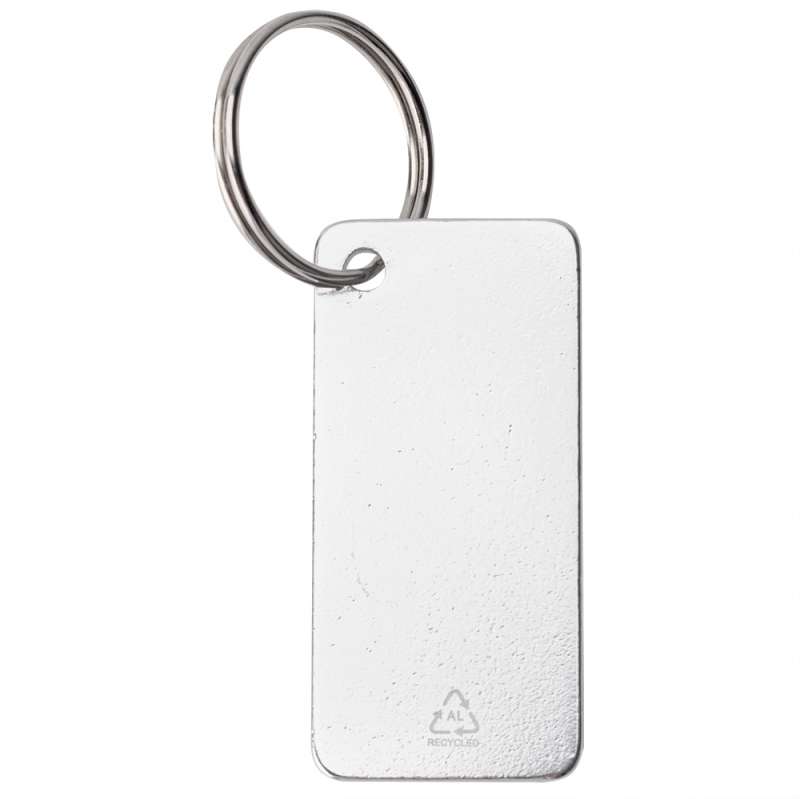 Брелок из переработанного алюминия Convert, серебро №4