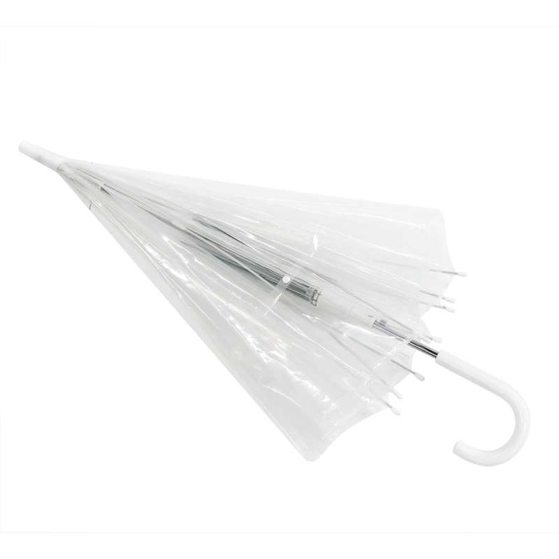 Зонт-трость Klar с прозрачным куполом, белый  №3