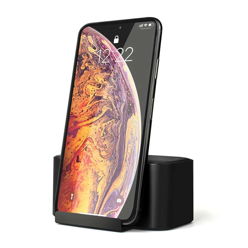 Беспроводная колонка Riffle с подсветкой гравировки, черный №5