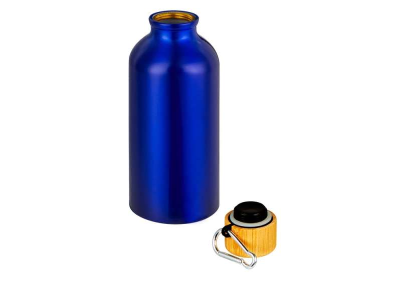 Бутылка Hip S Bamboo с карабином 400мл, синий №2