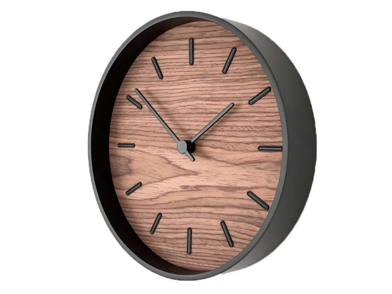 Часы настенные Tiger S, черный, орех №3