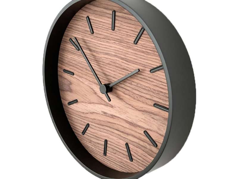 Часы настенные Tiger S, черный, орех №5