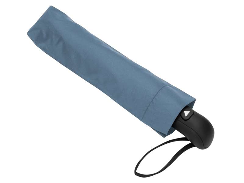 Зонт-полуавтомат Roof с куполом из переработанного пластика, антрацит 2165C №4