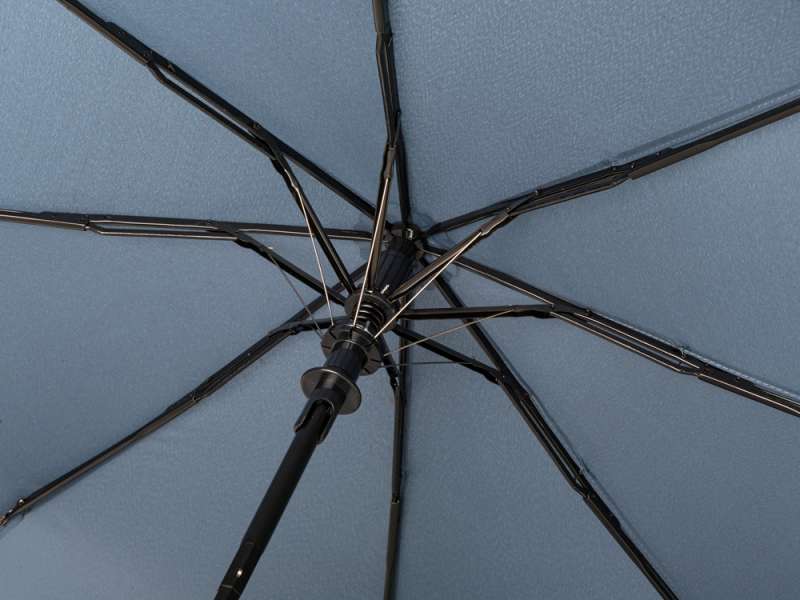 Зонт-полуавтомат Roof с куполом из переработанного пластика, антрацит 2165C №7