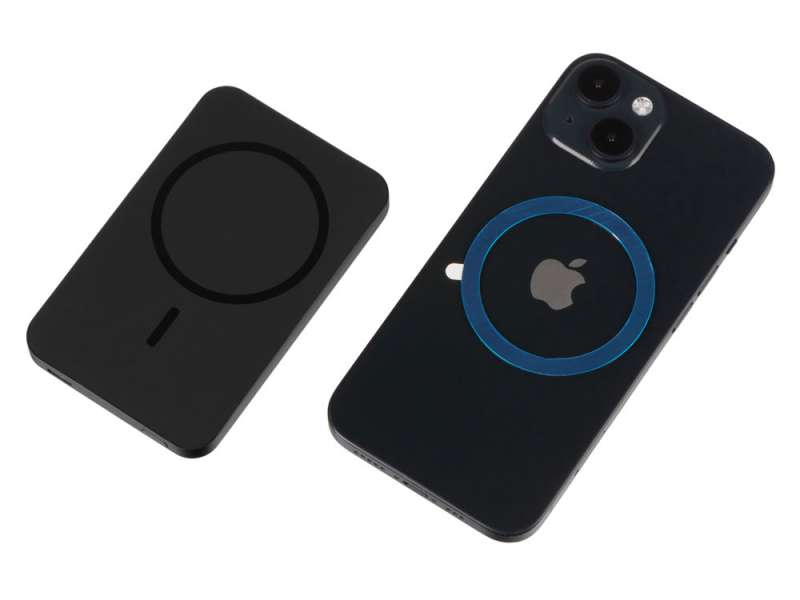 Магнитный беспроводной внешний аккумулятор Razor, 5000 mAh, металл, черный (Р) №12