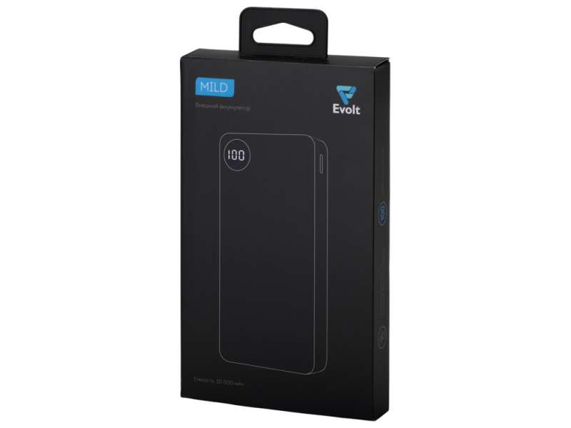 Внешний аккумулятор с дисплеем Mild, 10 000 mAh, белый №11